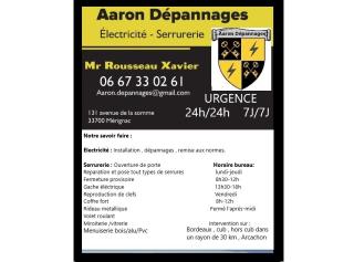 Serrurier Aaron Depannages Electricite Serrurerie 0